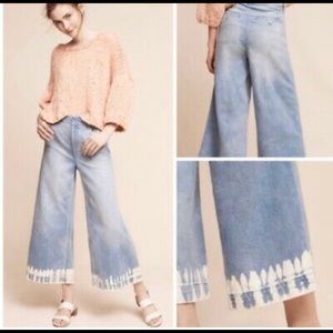 Wide leg cropped jeans - Anthropologie